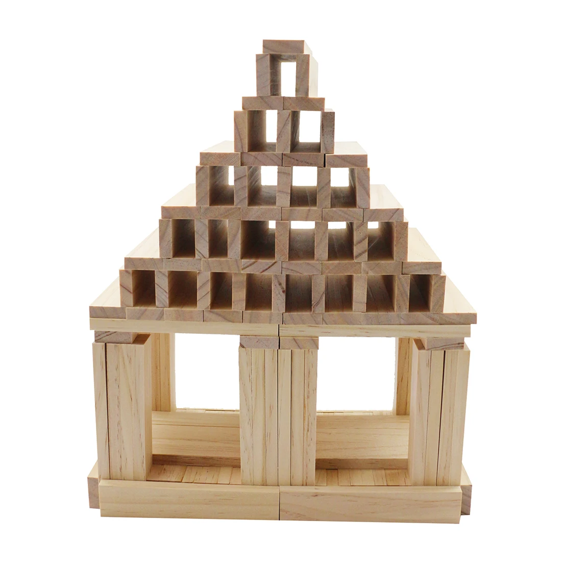 Small Size Unisex Timber Tower Wood Block Stacking DIY Toy Educational Toy with Box