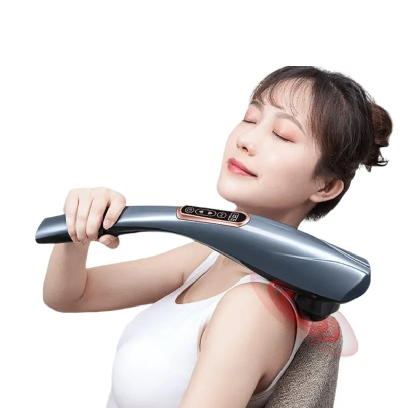 Intelligent electric  pain relief full body shiatsu neck and back dolphins massager hammer stick
