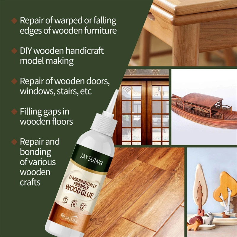 Jaysuing 150g environmentally friendly wood glue wooden furniture chair desk bed cabinet crafts repairing adhesive glue for wood