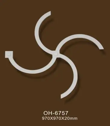  Роскошный роскошный интерьер во французском стиле для домашнего потолка и стен полиуретановый потолочный шпон медальон