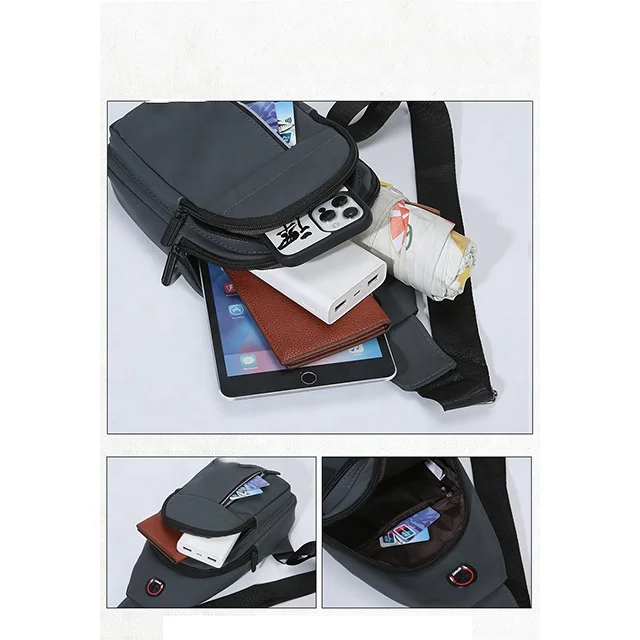 BSCI Custom Hot Sale Lightweight Recycled City Sport Best Girls Chest Bag Daily Travel Cross Body Sling Bag