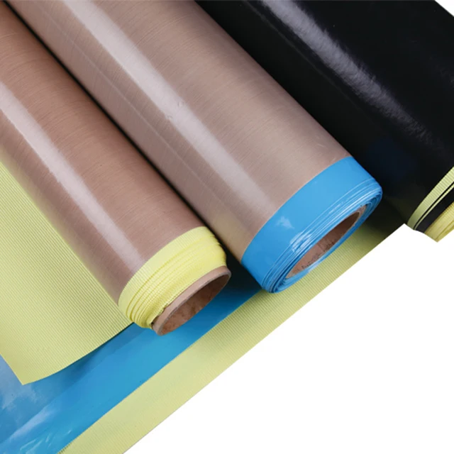 Wholesale High Temperature Resistant PTFE Coating Adhesive Silicone Tape Fiberglass Tefloning Adhesive Tape for Continuous Seal