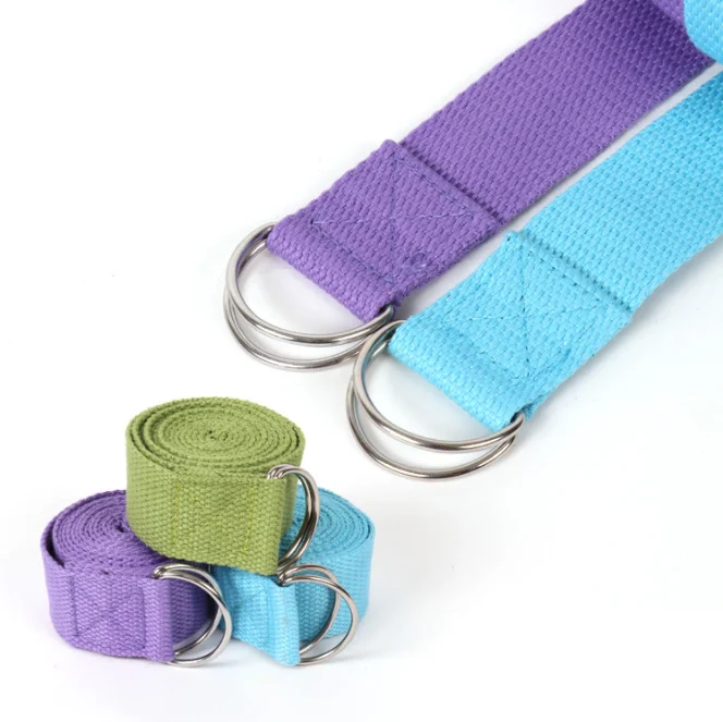 Premium leather yoga foot stretch straps custom with logo for yoga exercise