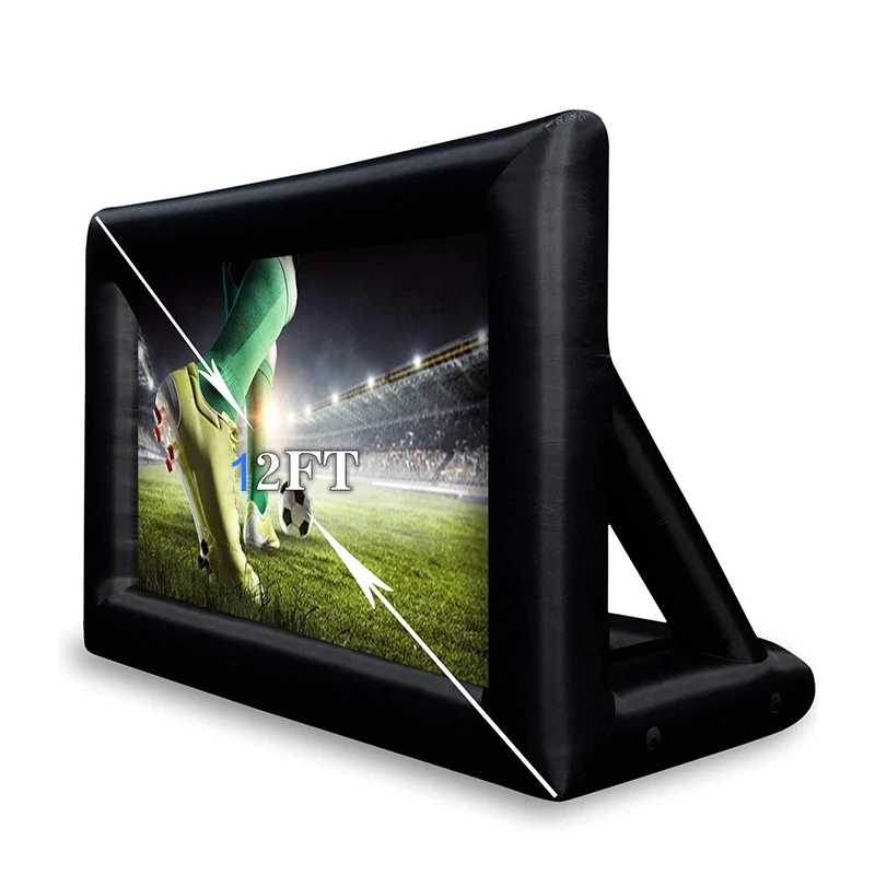 Outdoor projection inflatable movie screen