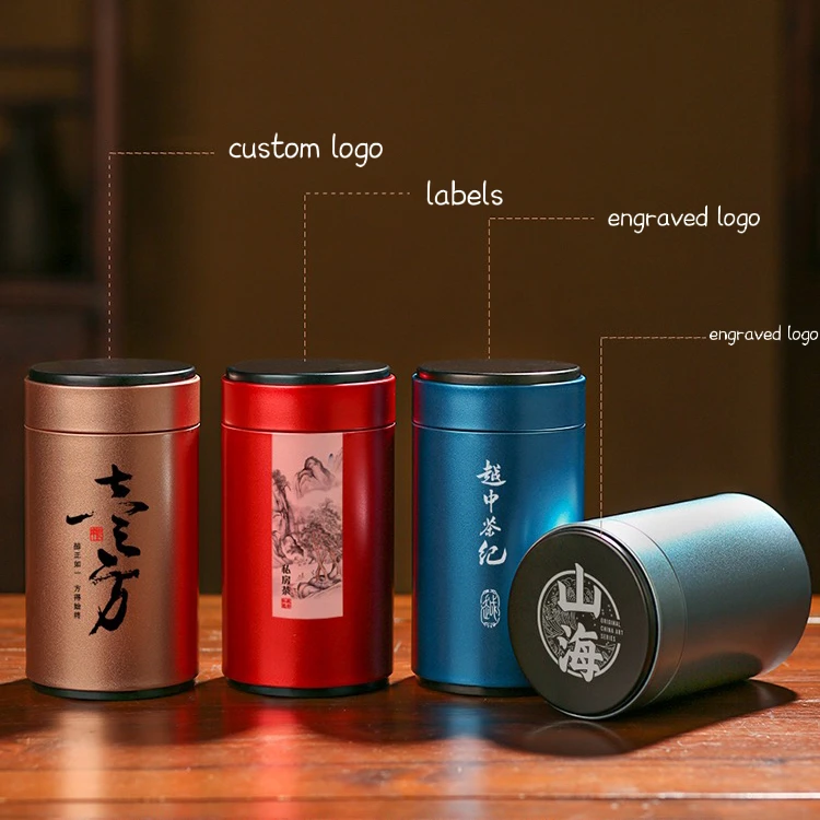 Competitive Empty Food Grade Metal Container 85*145mm Tea Tin Box