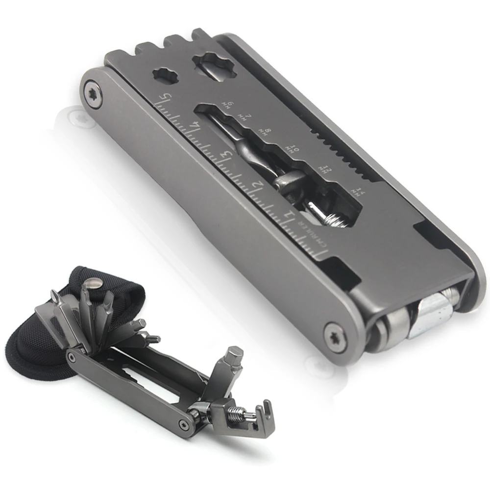 New bicycle combination repair tool multifunctional hexagon screwdriver pump repair parts durable mountain bike scooter general