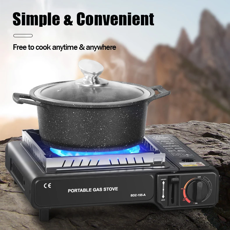 Camping Picnic Multi Fuel Portable Gas Stove for Camping High Power Cooking