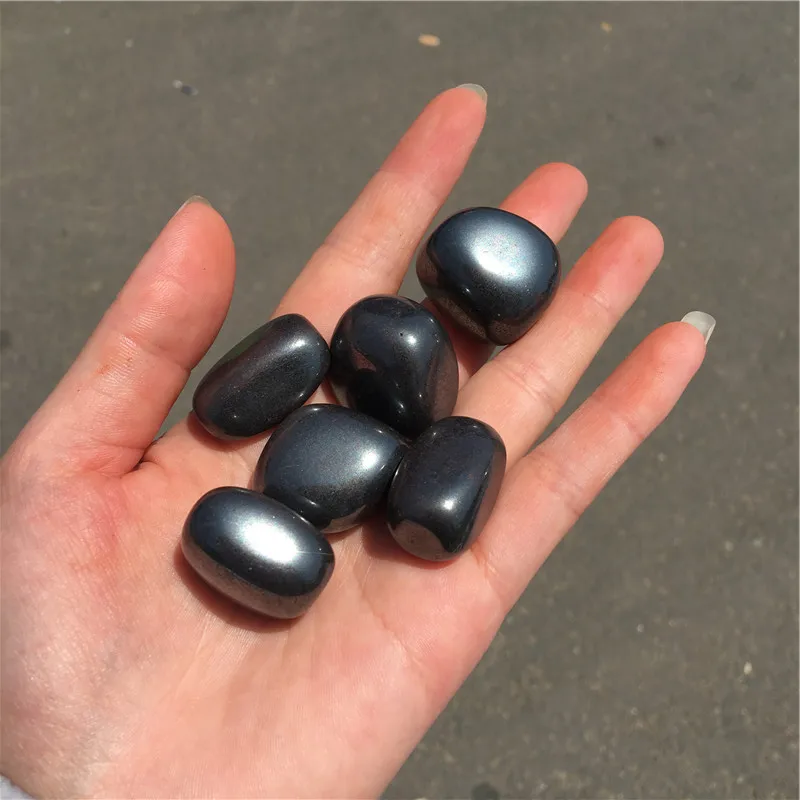 Wholesale Healing Crystal Natural Polished Tumbled Stone Hematite Tumbled Quartz Stones For Home Decor
