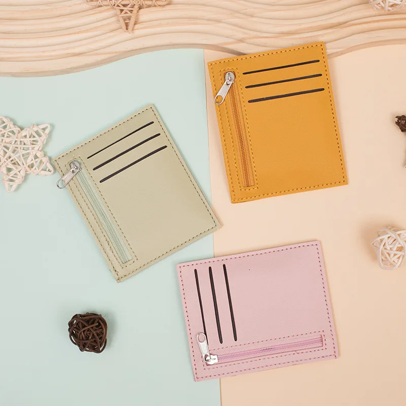 RU Wholesale small leather wallet women coin bag money clip many cards holder female purses short style wallets