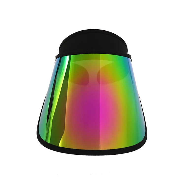 2023 UV Cheap Summer Wholesale Plastic PC Waterproof Sun Visor Hats Outside Travel Hat Unisex Shade Sun