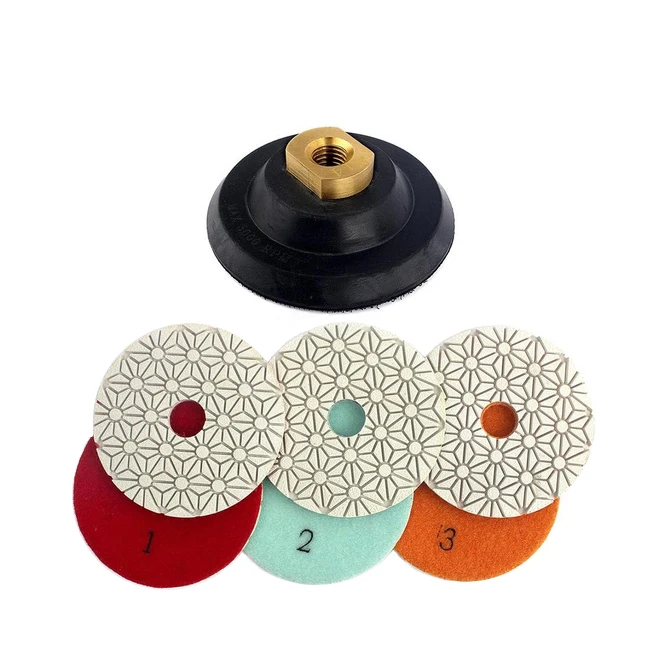 Ceramics 4inch 100mm  diamond polishing pads For Polishing saw blade