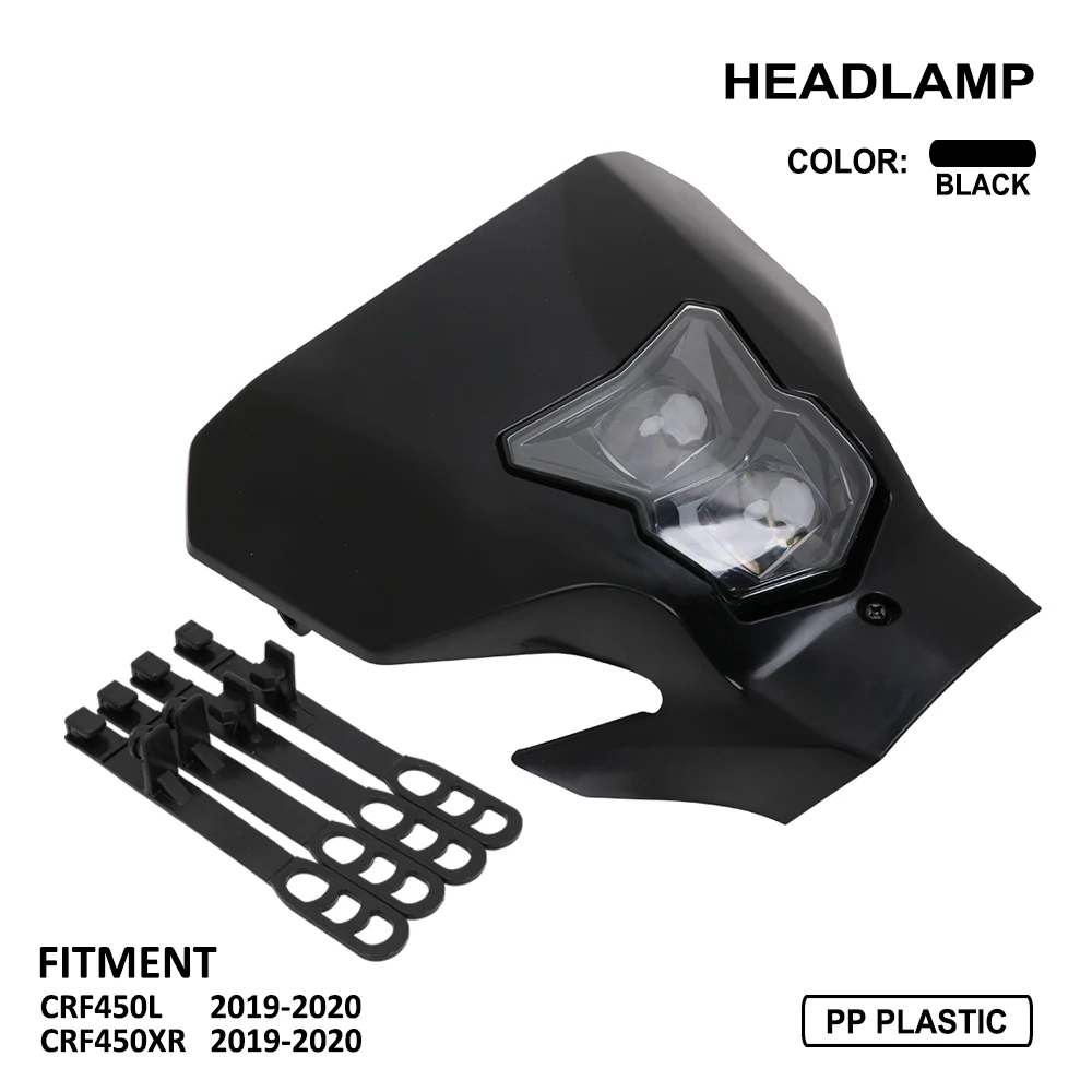 Motorcycle MX Enduro Dirt Bike LED Headlight Headlamp for H onda CRF450L CRF450XR 2019-2020
