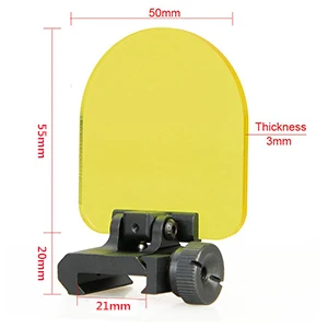 FOCUHUNTER Foldable Sight Scope Lens Screen Protector Shield Panel for Tactical Scope Red Dot Scope Optic Lens Protection