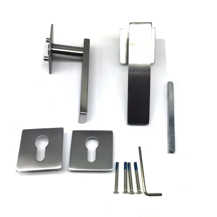 Factory Direct Lever Door Handle Lock Set With Special Cover Magnetic Inner  Bathroom Good Handle Door