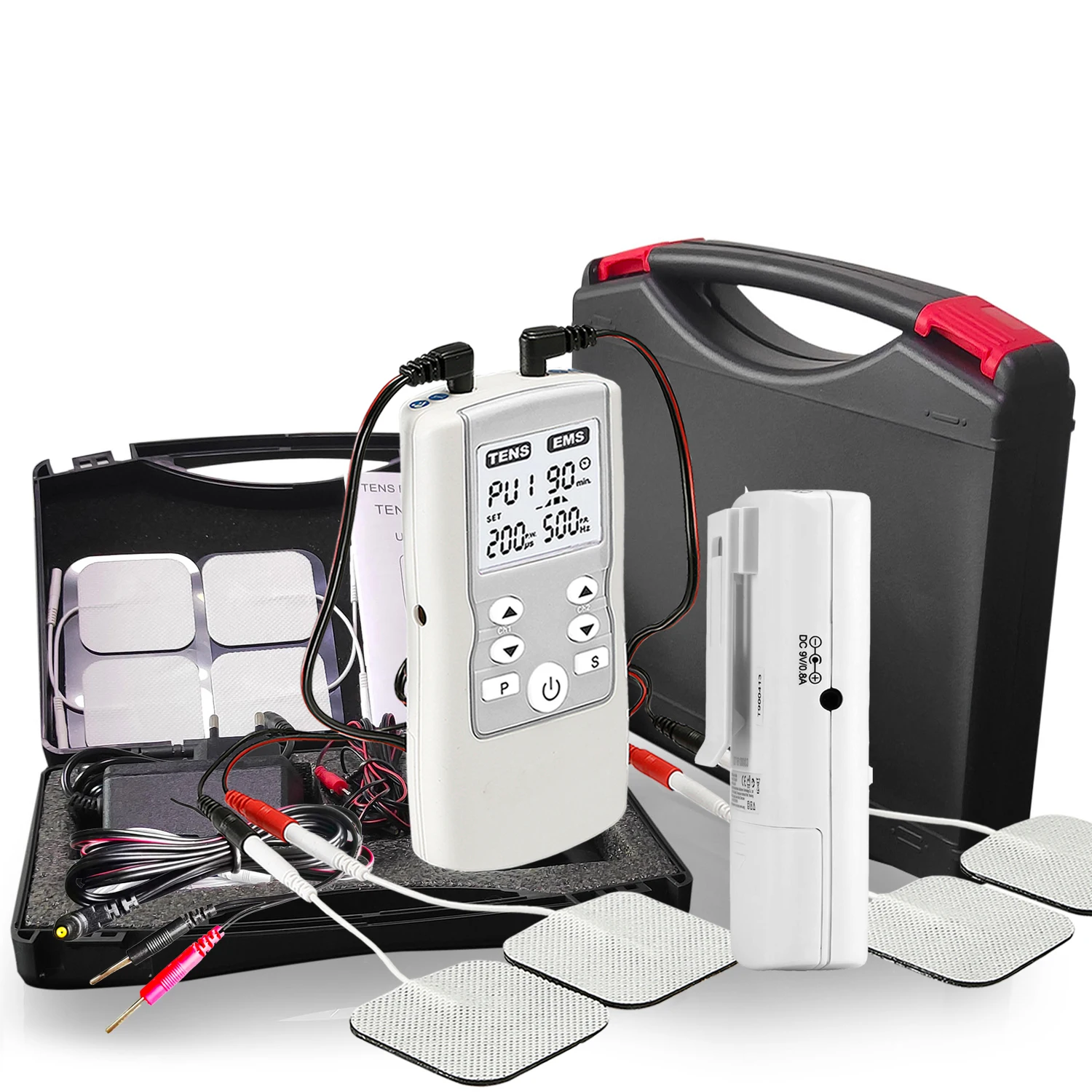 adjustable frequency pulse width 800Hz physical therapy equipments ems training pulse massager tens