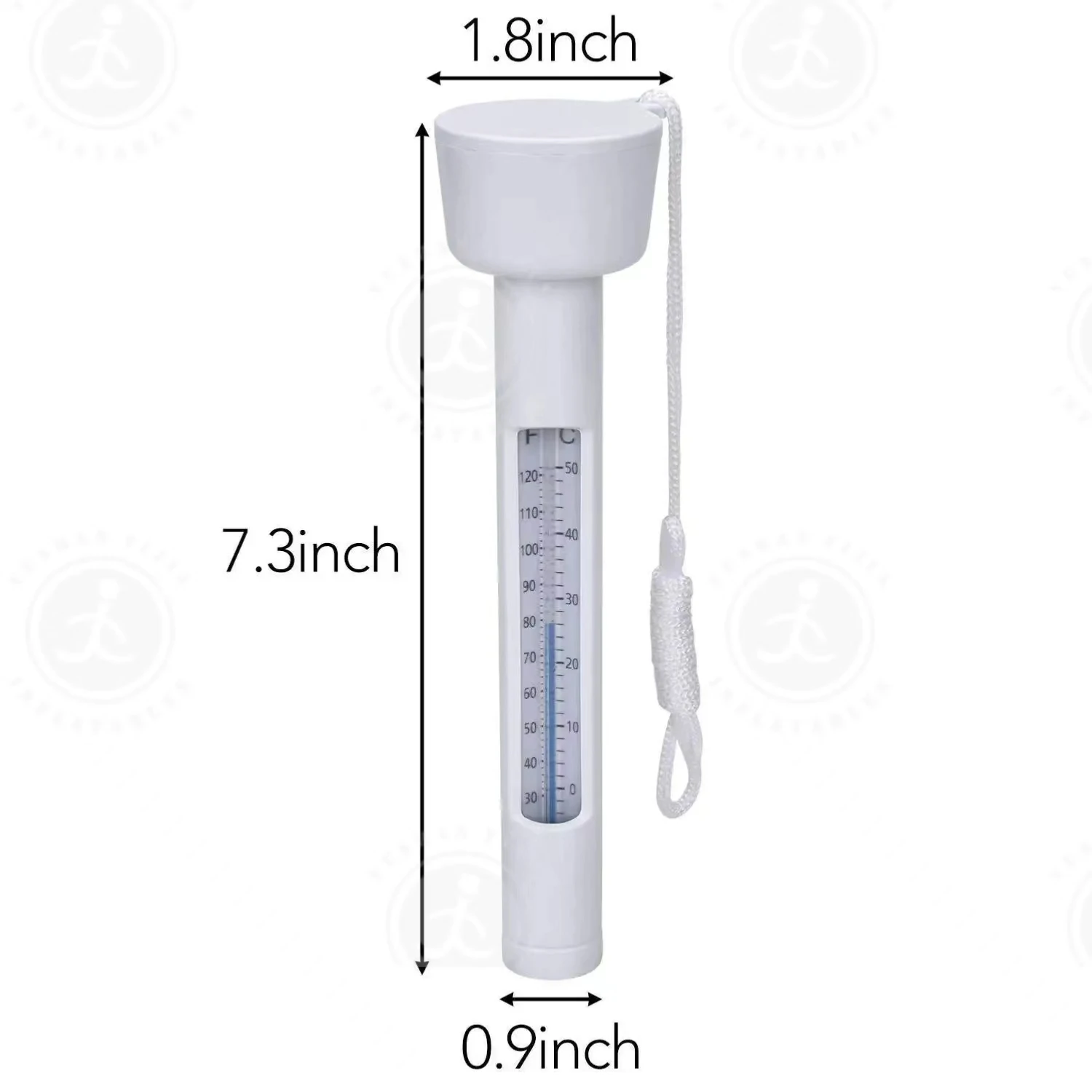 Deluxe Floating Pool Water Thermometer floating water thermometer cylindrical Ice Bath Tub Thermometers