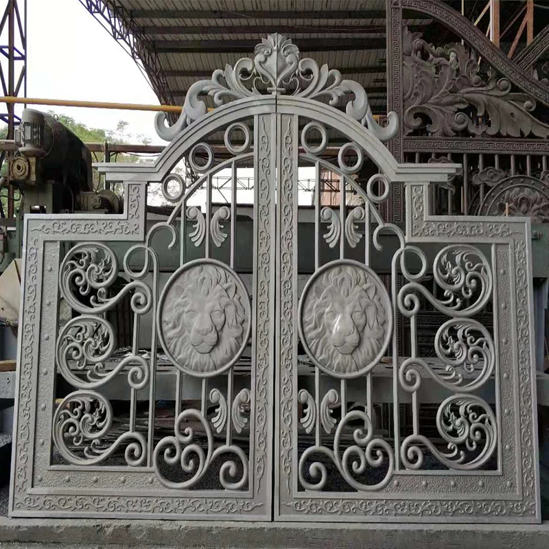 Free Design Courtyard Wrought Iron Luxury Design Cantilever Gate Entrance Gates Design