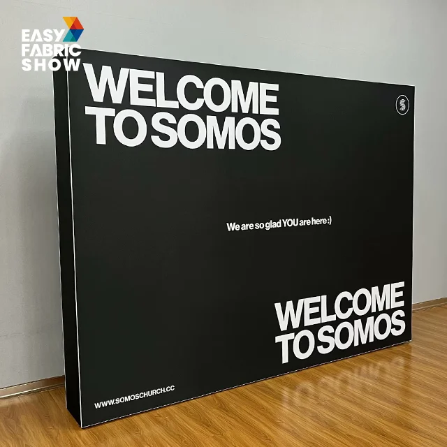 Velcro pop up фон стенд с тканевым баннером для выставочного оборудования выставочный рекламный показ конференции