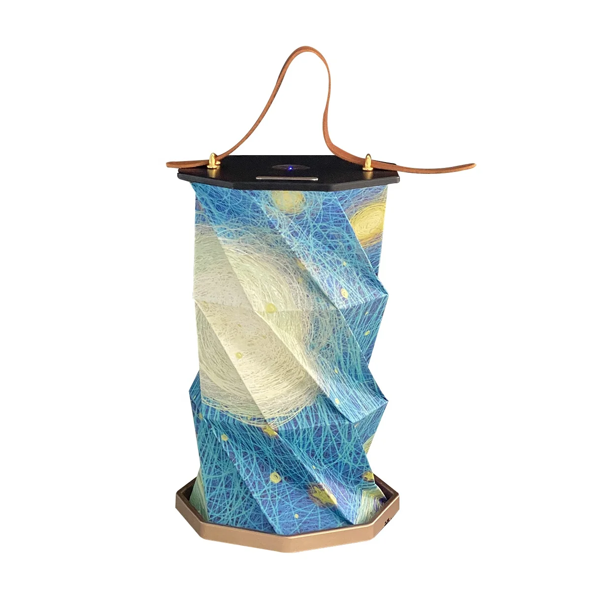 creativity Folding rotating lamp portable lantern lamp USB rechargeable Spring Festival decoration table lamp