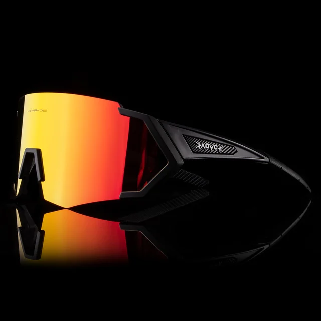 Kapvoe 9024 Outdoor Cycling Glasses for Men Sports UV400 Protection Goggles Sunglasses Women Mirror Color Lens