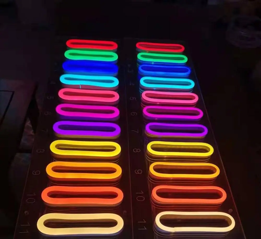  5050 RGB бегущая светодиодная неоновая лента с IP67 гибкой неоновой лентой 12