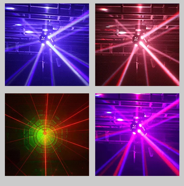 HAT Effect Lighting Double Arms 12X10W Moving Head Beam Stage Lighting Rotating ktv nightclub 2 arm moving head disco lights