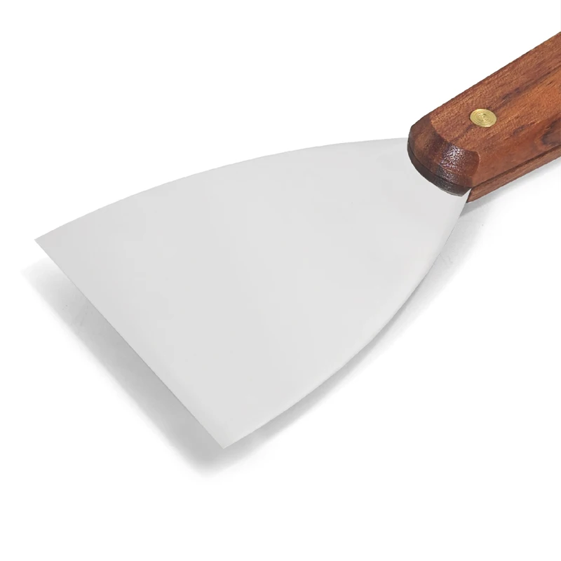 Wood Handle Stainless Steel Plastering Blade Putty Knife for Drywall Paint Cleaning Scraper Repairing Holes