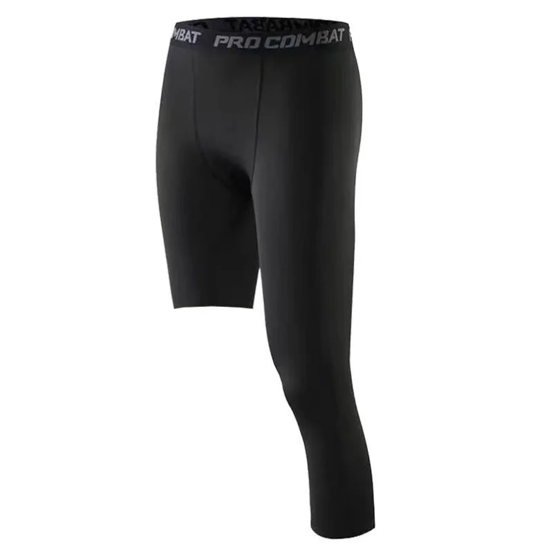 Plain Custom Fabric Clothing Athletic Running Sport Tights For Men Tights Men Running Gym Compression Tights Sports Wear
