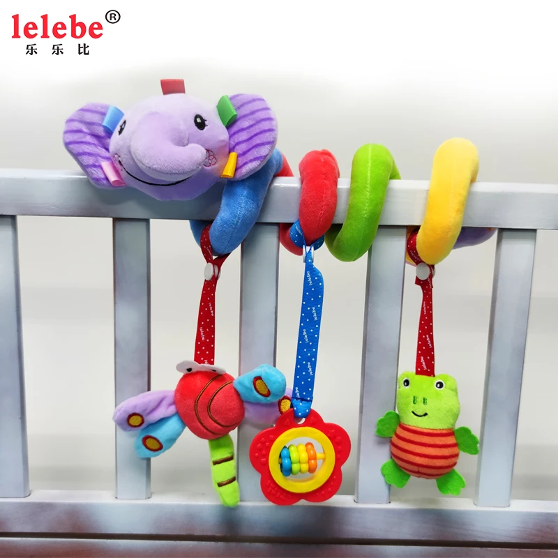 
Baby carriage cradle decoration OEM animal rattle fur rattle toy hot sale other baby toy teeth 