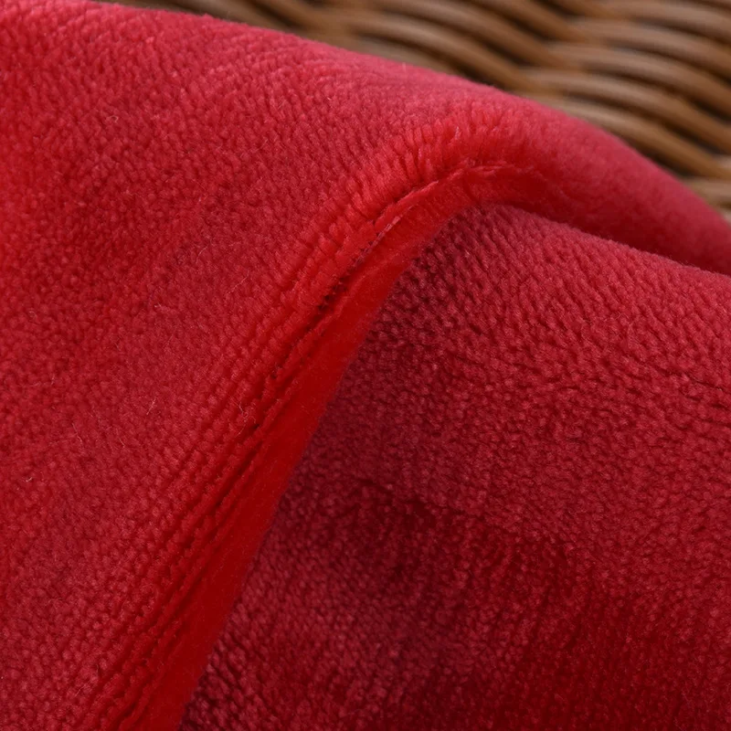 Single Sided Flannel Fabric On Sale For Home Pajamas Toy Black Flannel Polyester Knitted Flannel Solid Color White For Printing