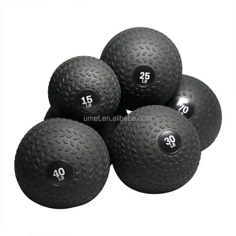 Factory Price  PVC Hard Rubber Slam Ball Equipment Rubber Exercise Balls for Professional Gym workout
