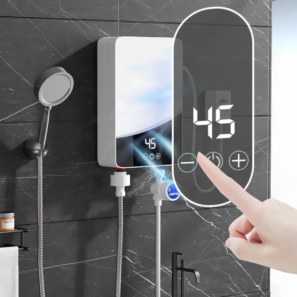 Household small shower quick heating instant water heater, constant temperature shower, wall mounted water heater