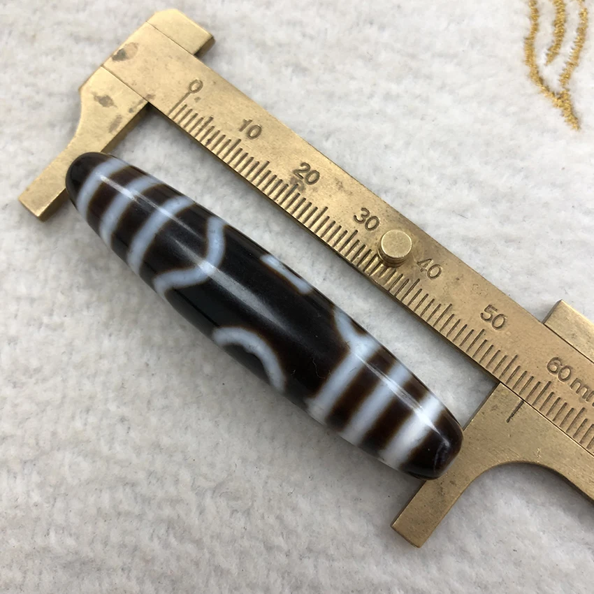 Natural Oil Polished Agate Old Dzi Mixed Design