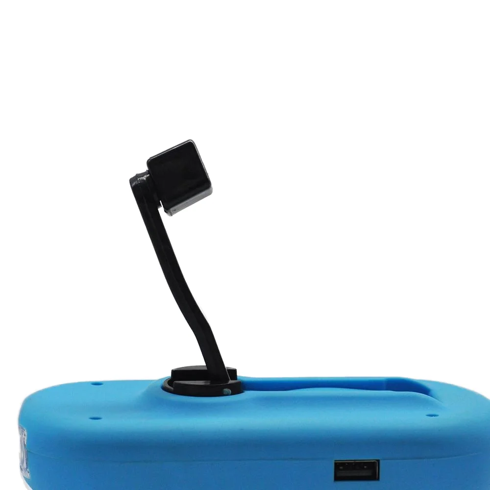 FM Radio 3 LED Dynamo Torch Manual Rechargeable Emergency Hand Crank Flashlight USB Charging ABS Bright Rechargeable Battery