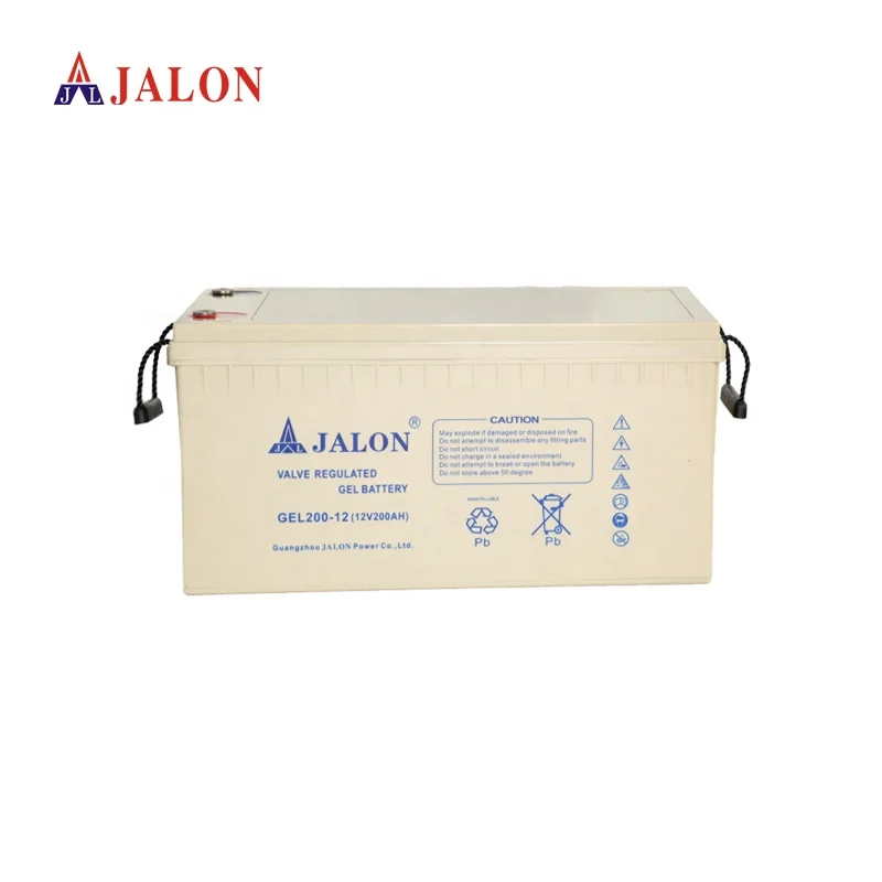 Guangdong Battery Jalon Sealed Maintenance Free Battery Gel 12v 65AH 120AH 150AH 200ah battery