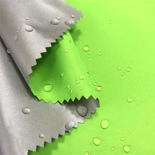 Multi-purpose customizable recycled textile 190T waterproof polyester taffeta waterproof silver plated fabric fabric