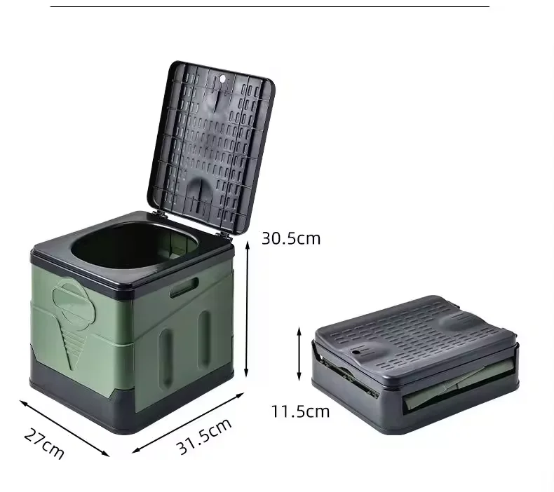 Outdoor Camping Autonomous Driving Car Toilet Portable Odor Prevention Emergency Folding Toilet Outdoor Women Emergency Toilets