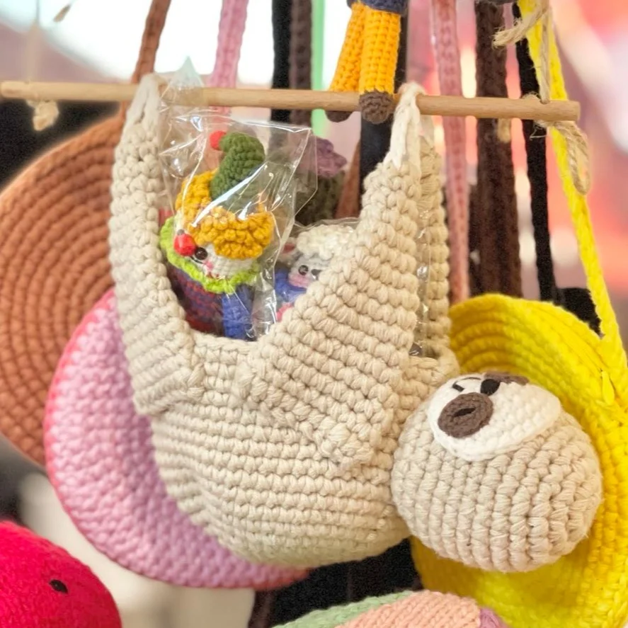 Высокое качество вязание крючком ручной работы под заказ Пряжа Ручной Вязки Ленивец коала Собака Обезьяна подвесной цветочный горшок