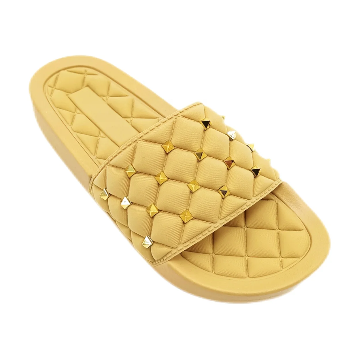 Popular Rivets Flat Sandals For Ladies Flip Flops Outdoor Women Casual Shoes Sponge Slippers