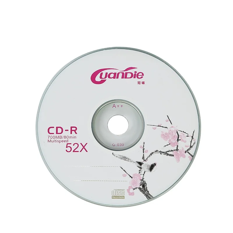Popular 2018 blank disc cd r 52X with Good Services