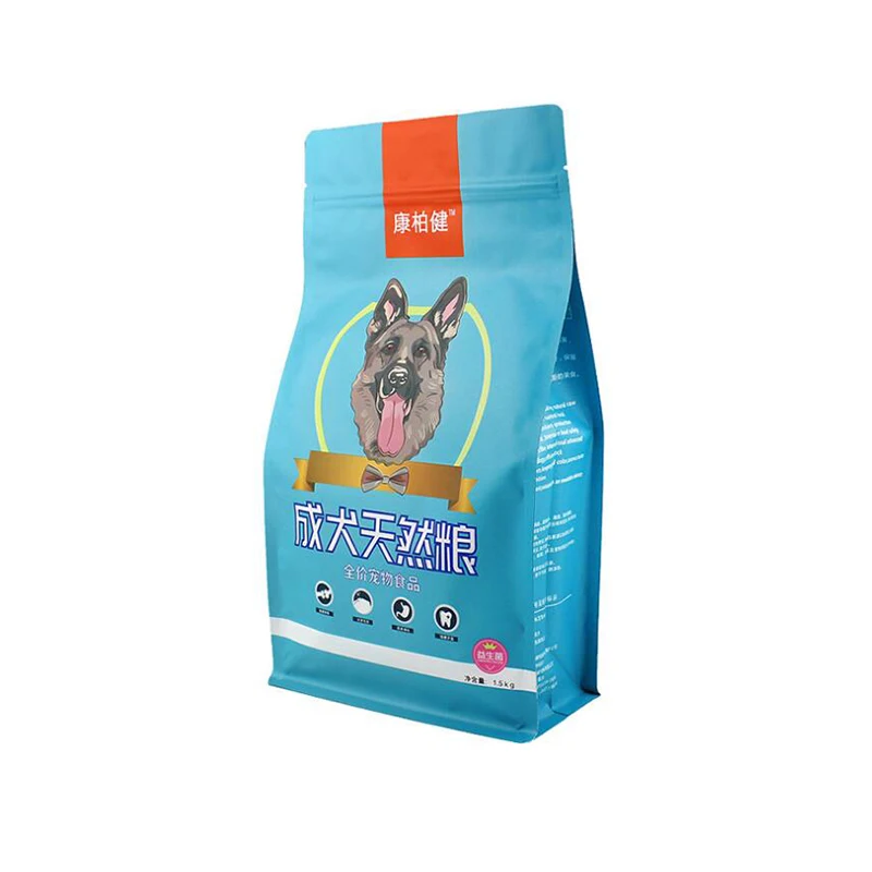 Custom Digital Printed Pet Treat Food Packing Pouch Plastic 5Kg 10Kg 20Kg 30 Lb 50Lb Dry Dog Pet Cat Food Packaging Bag