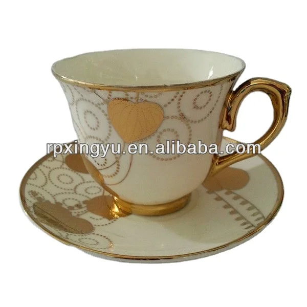90cc porcelain black glazed tea cup and saucer
