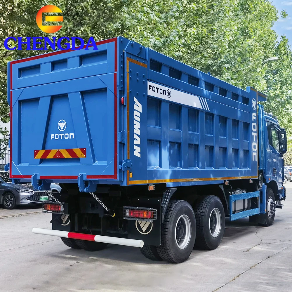 China Foton Heavy Duty GTL 6x4 Diesel Engine New Dumper Truck Camion Front Lifting Tipper Dump Truck