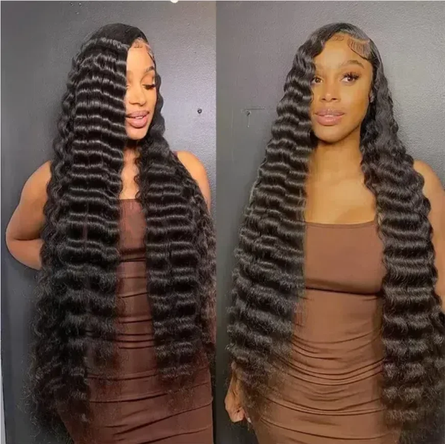 Raw Vietnamese Human Hair Glueless Hd Lace Frontal Wig, Cuticle Aligned Full Frontal Human Hair Lace Front Curly Deep Wave Wig