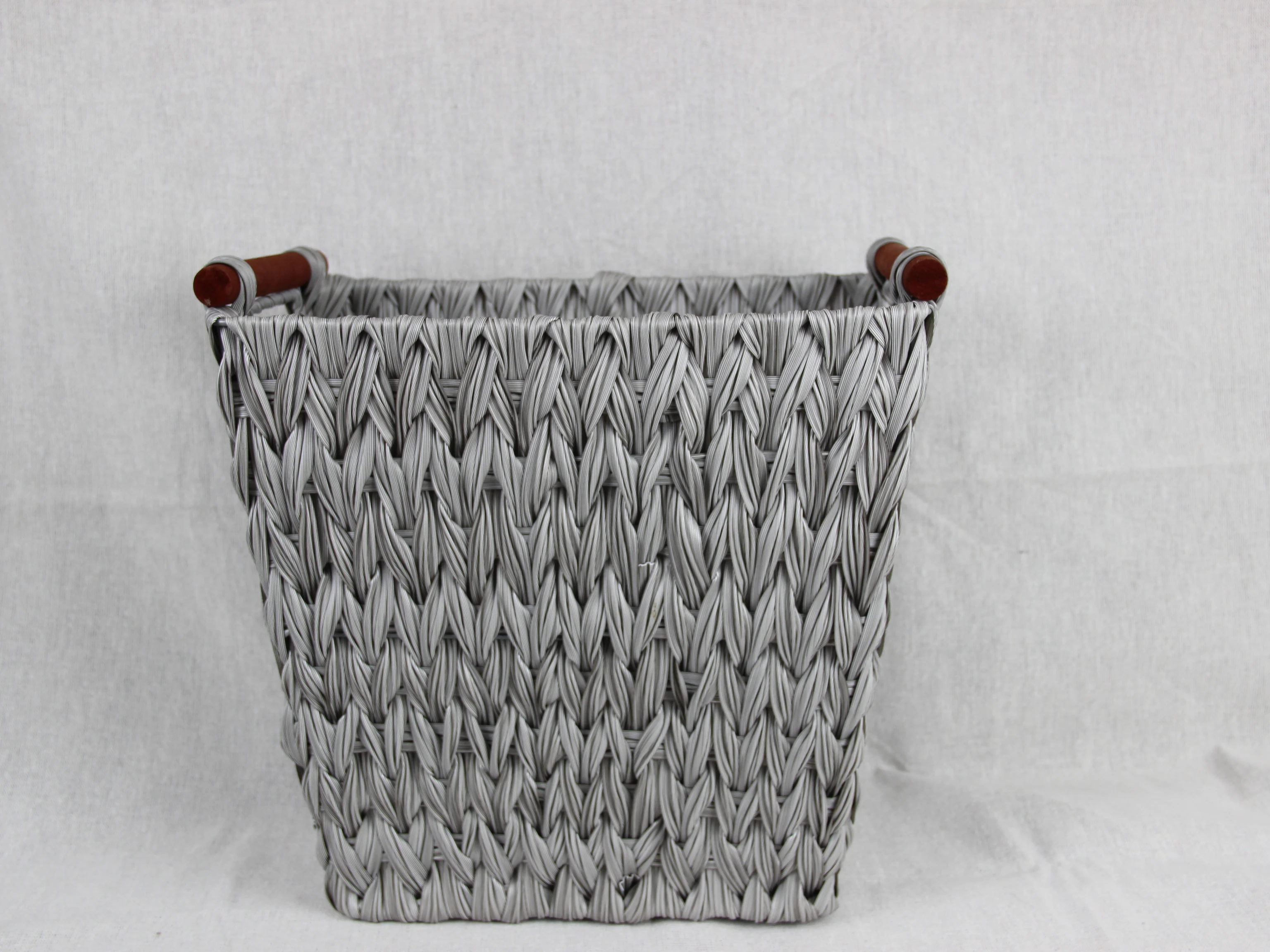 Bedroom Bathroom Kitchen Plastic Rattan Wicker Baskets Plastic And Wire Woven Storage Basket