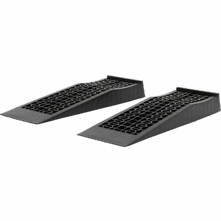 Vehicle 2 Pieces Plastic Car Ramps Low Lift Rising Car Ramp