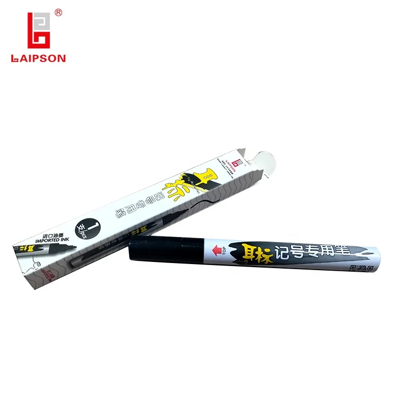 Animal ear tag marker pen with Good water resistance for livestock identification