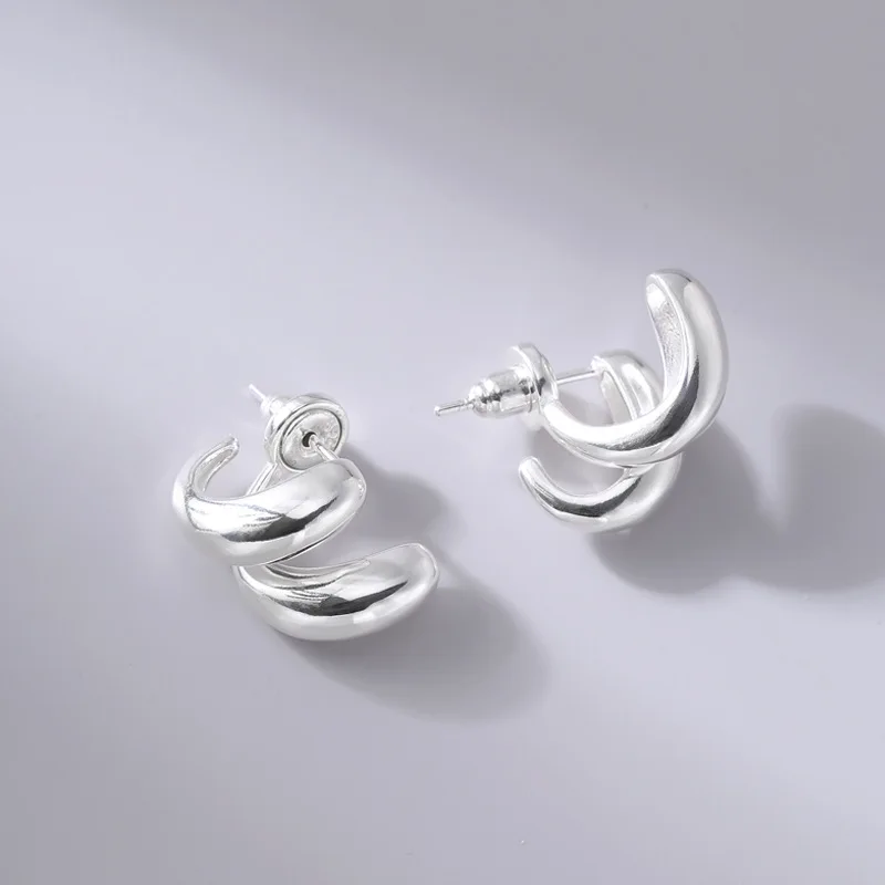 Designer Fashion Sterling Silver Earrings Wholesale Jewelry for Woman