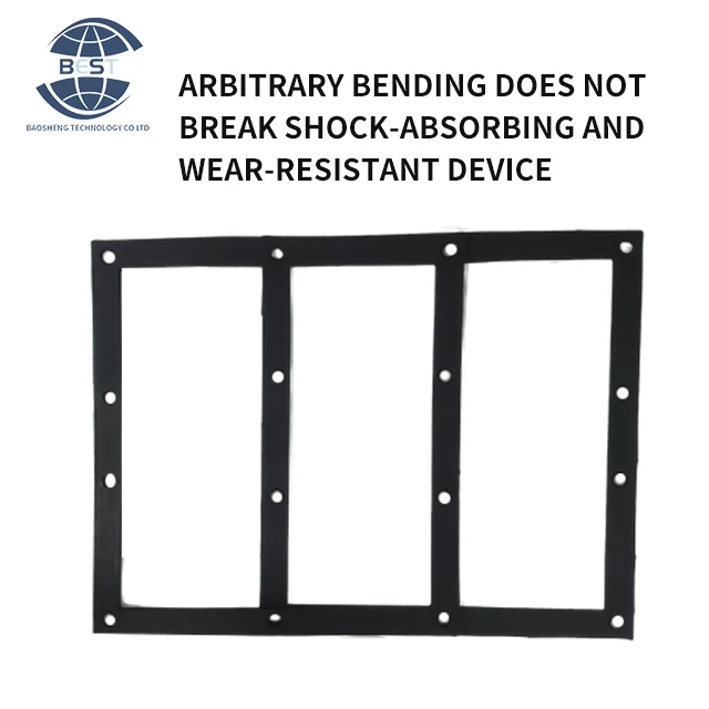 Support non-standard customized fireproof high elasticity rectangular nitrile rubber mat with hole for industrial