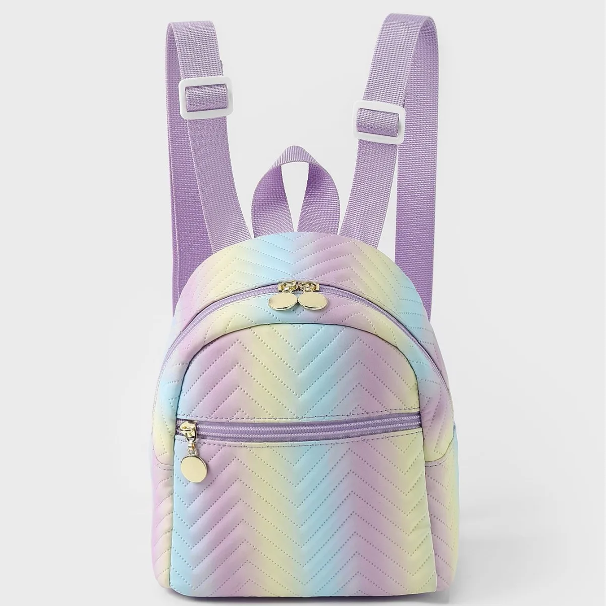 PU Teenage Girl School Backpack Chains Single Strap Polyester Fashionable Portable Shoulder Bags